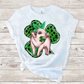 St. Patrick pig sublimation design