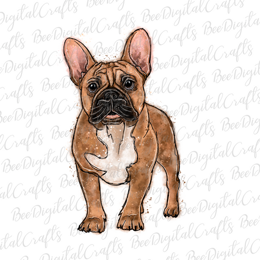 French bulldog sublimation design