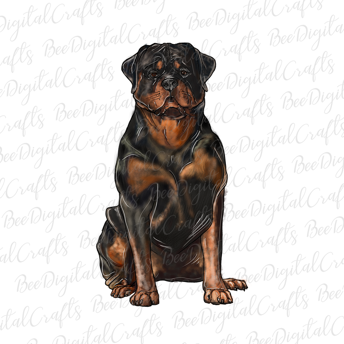 Rottweiler sublimation design