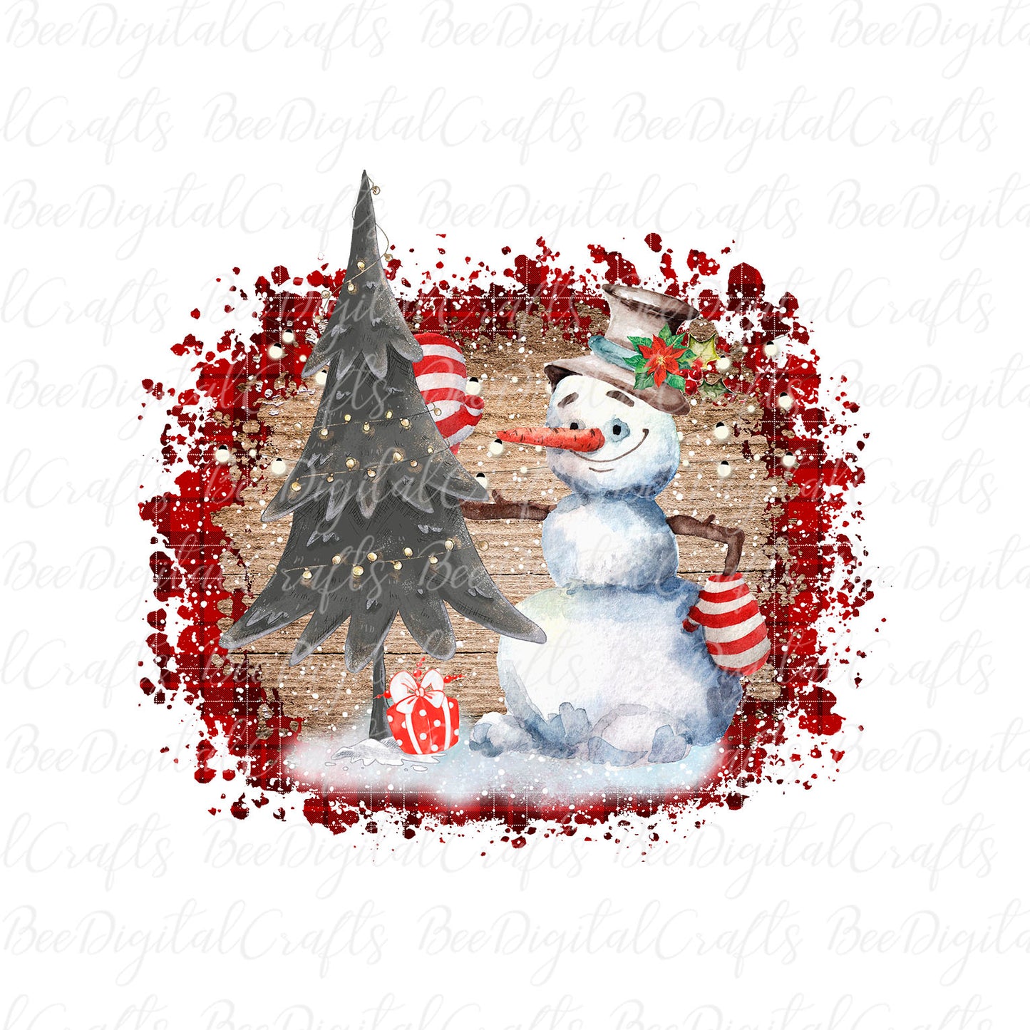 Snowman sublimation design