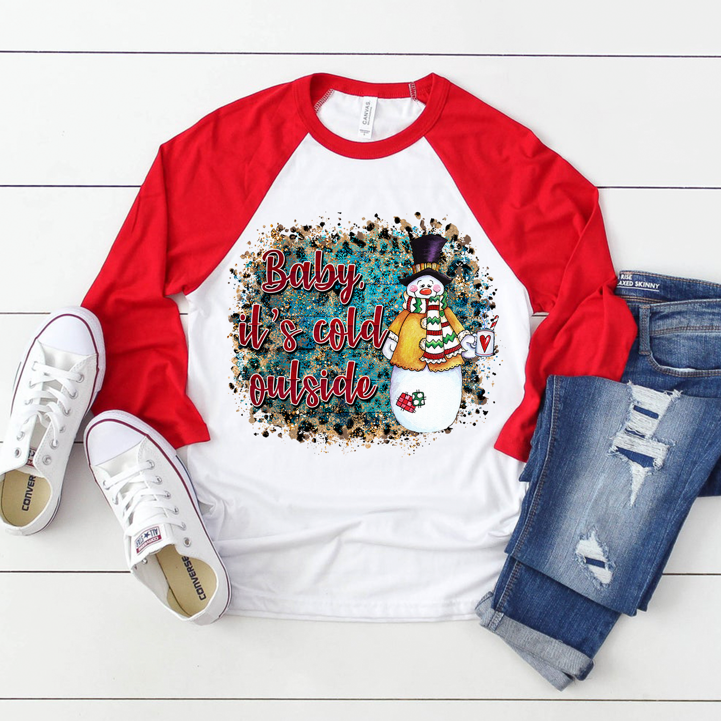 Baby it's cold outside sublimation design