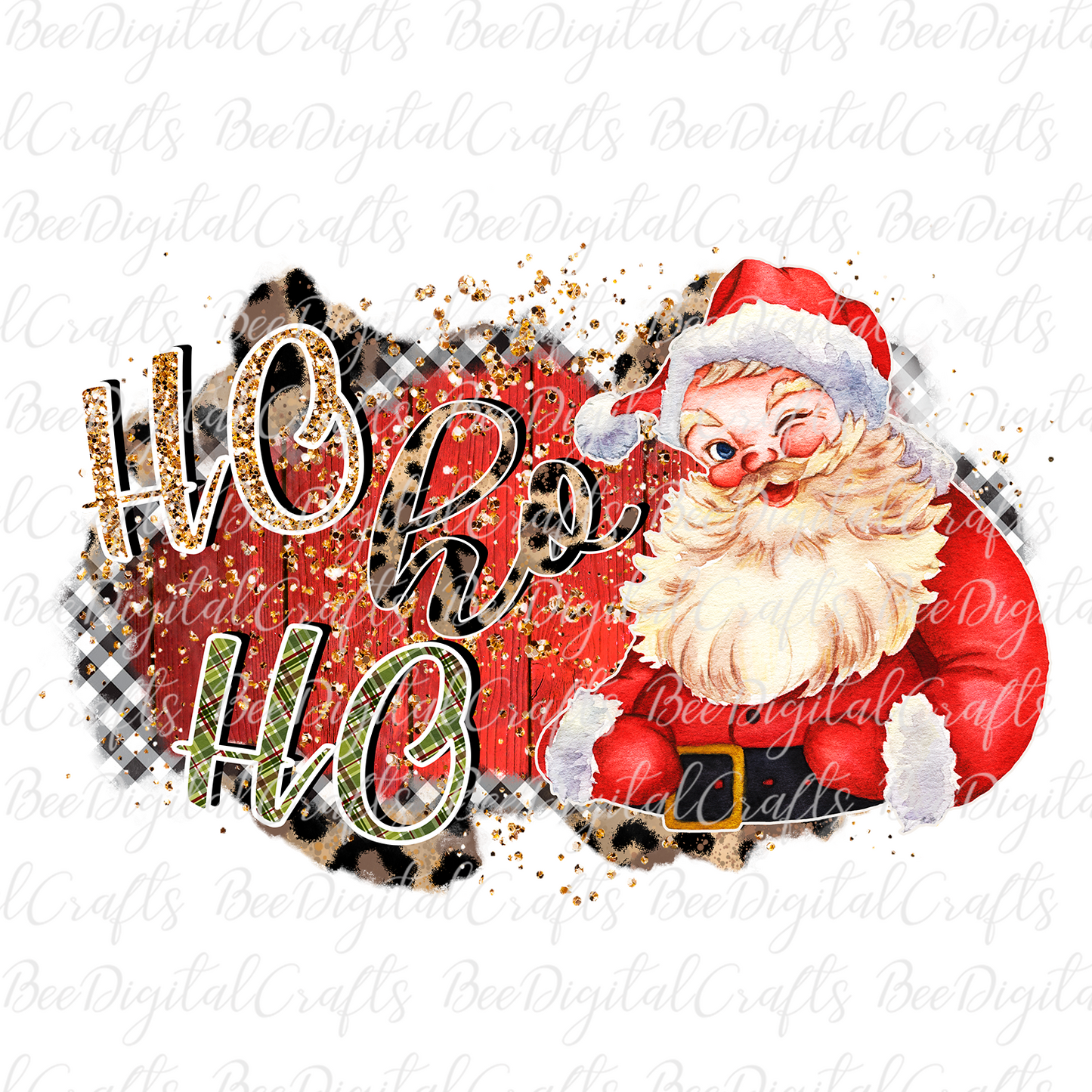 Christmas Santa sublimation design