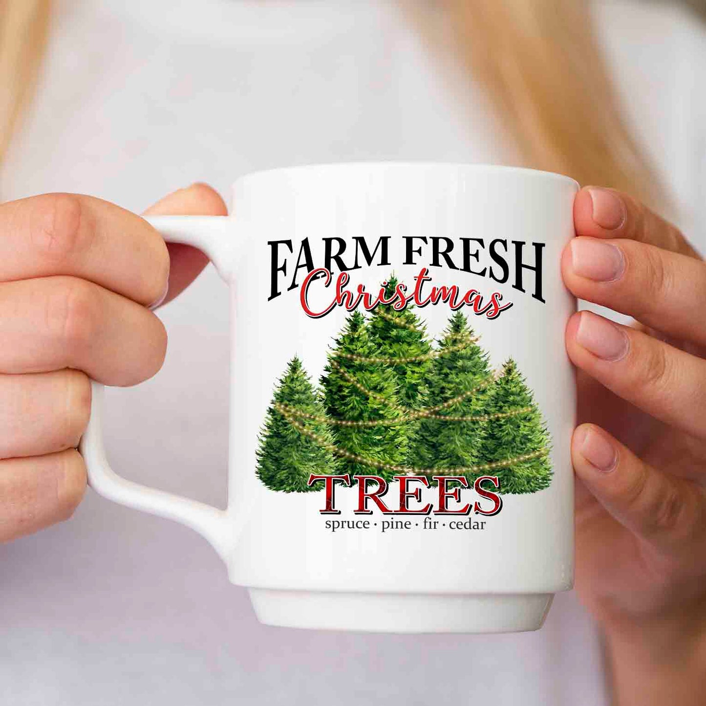 Farm fresh Christmas tree sublimation design