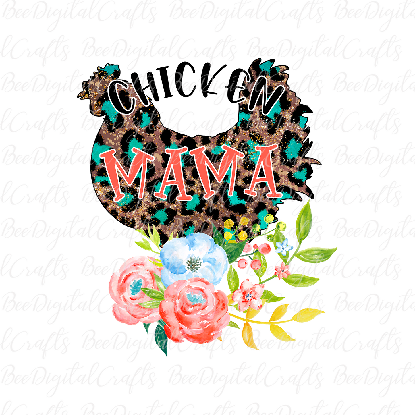 Chicken mama sublimation design