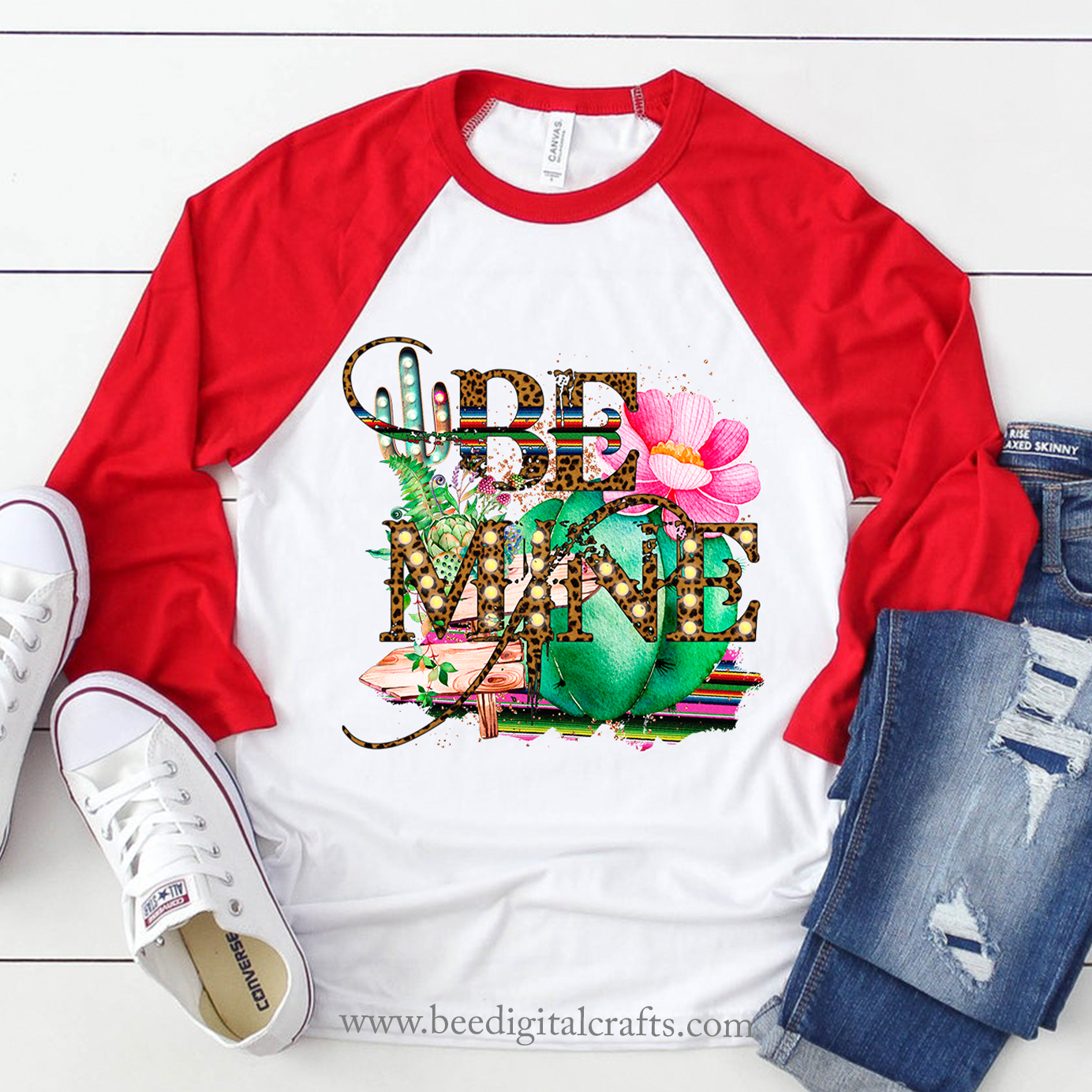 Be mine western sublimation design