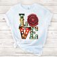 Western love sublimation design