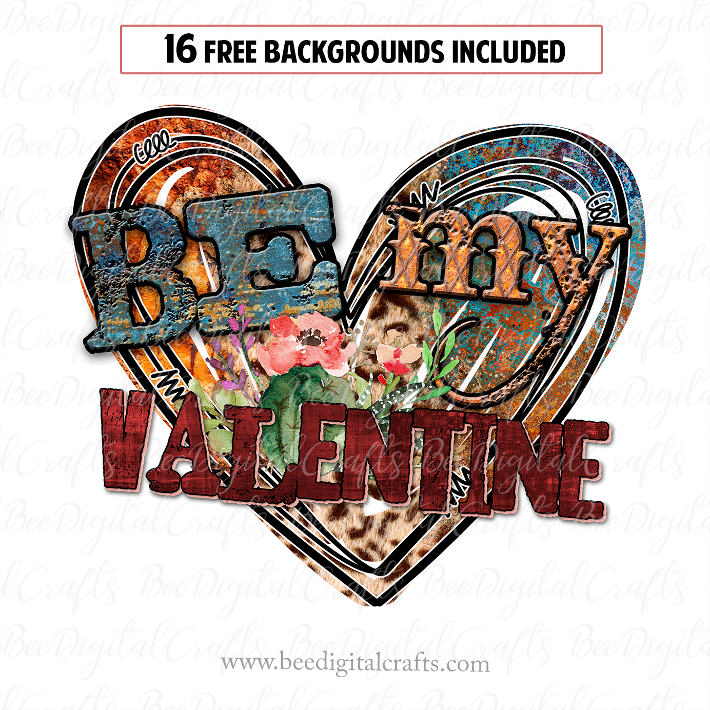 Be my Valentine sublimation design