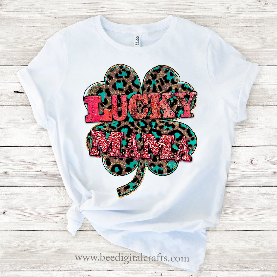 Lucky mama sublimation design