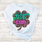 One lucky girl sublimation design