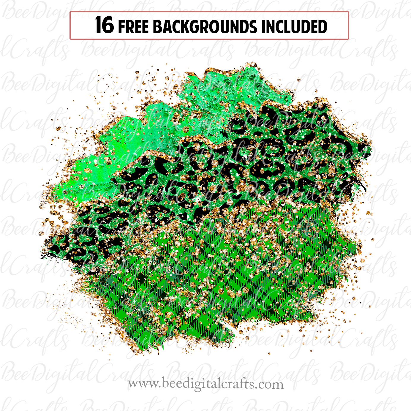 St. Patrick background sublimation design