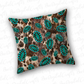 Cowhide and turquoise background sublimation design