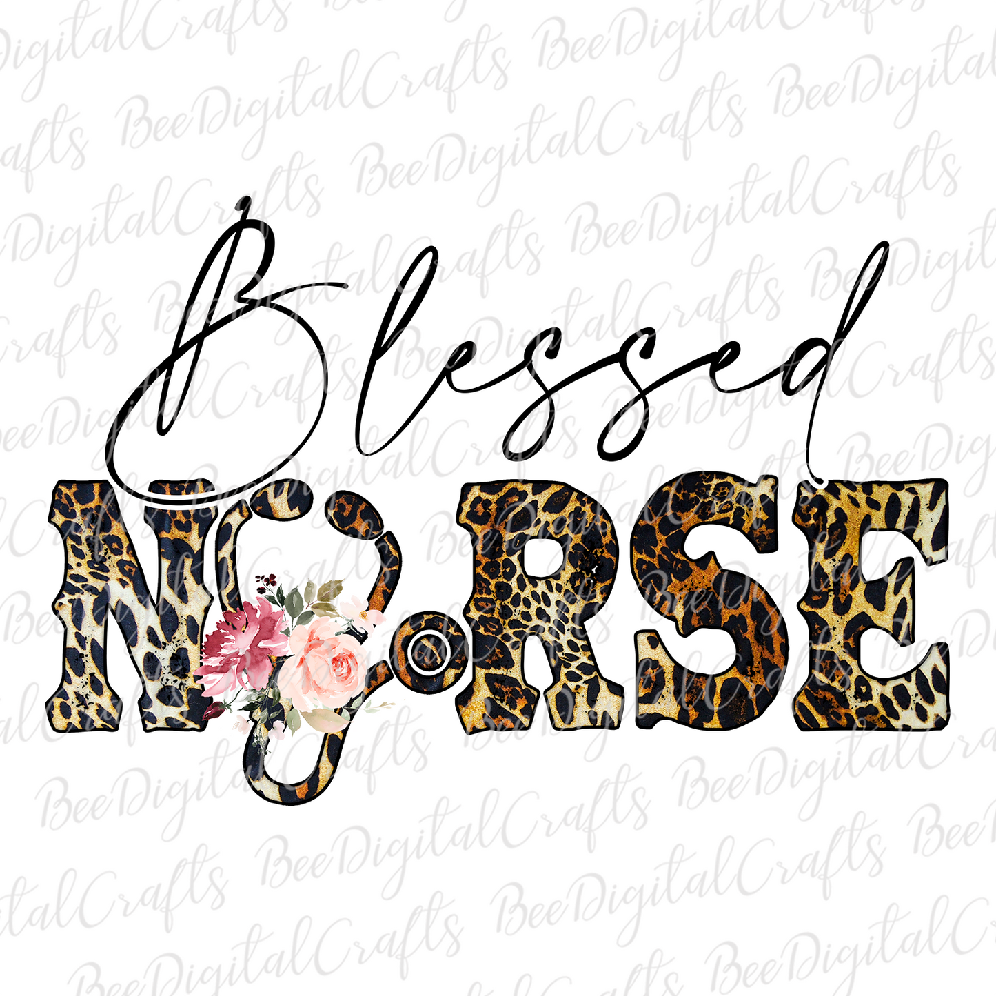 Blessed nurse sublimation design