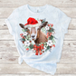 Christmas goat sublimation design