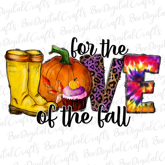 For the love of the fall sublimation design