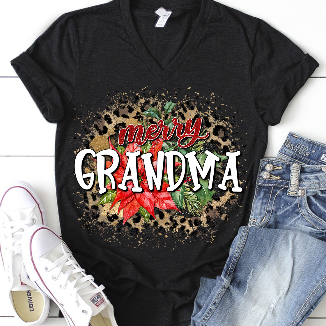 Merry grandma sublimation design