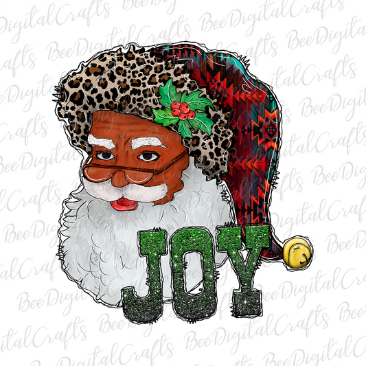 Christmas Joy Santa sublimation design