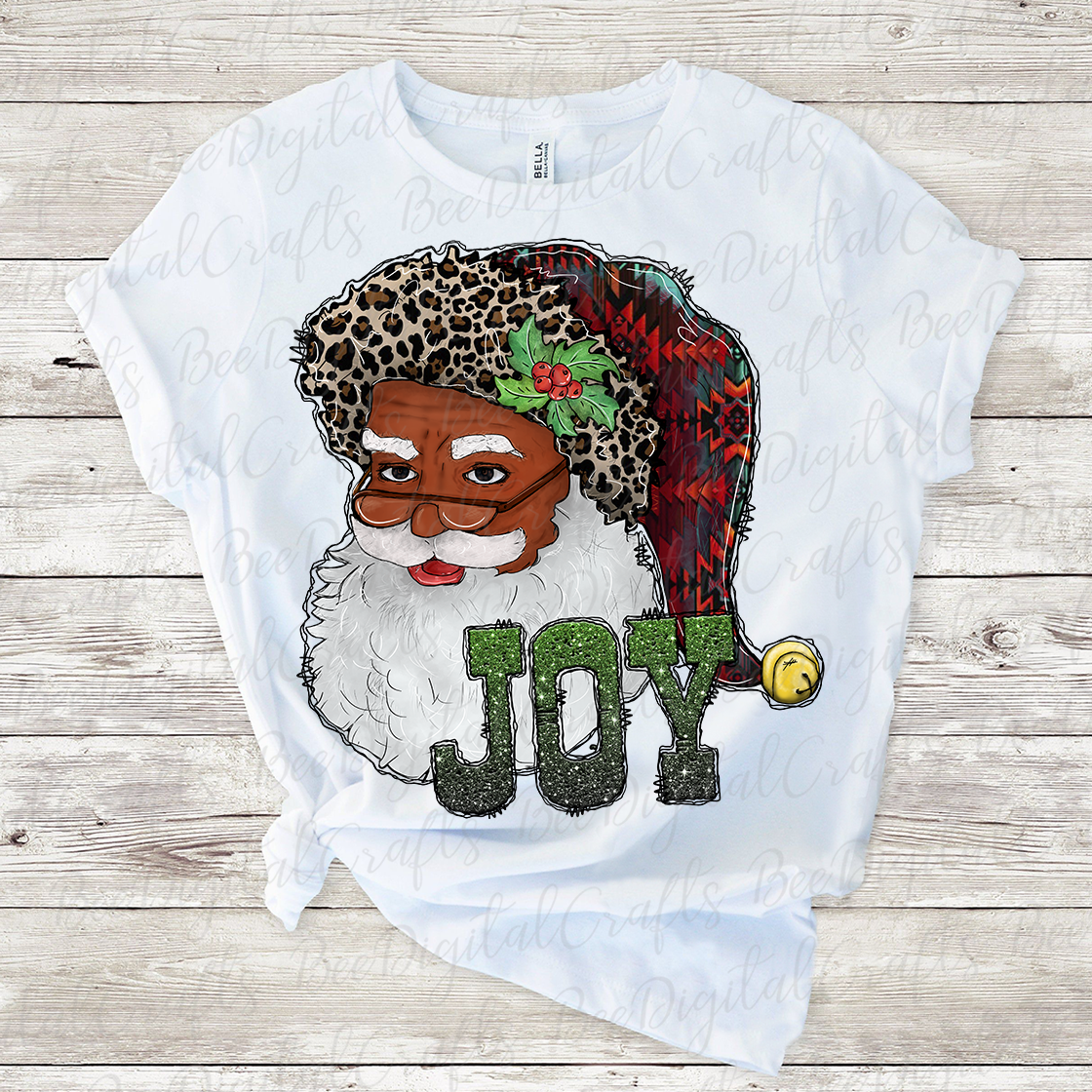 Christmas Joy Santa sublimation design