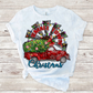 Small town Christmas sublimation design