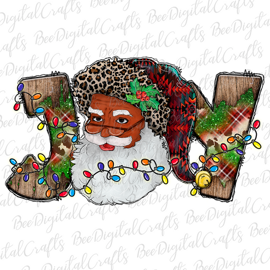 Christmas Joy Santa sublimation design