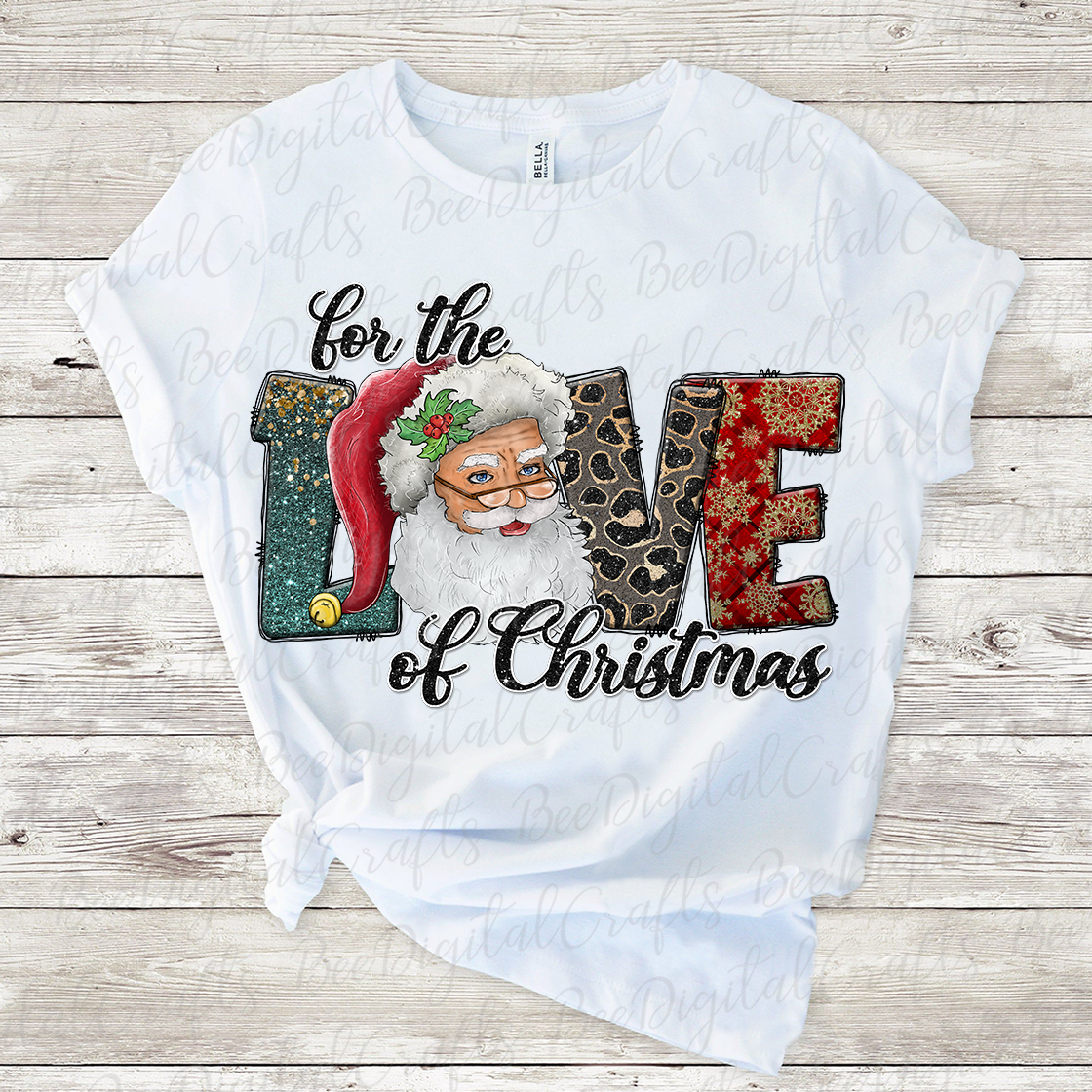 For the love of Christmas sublimation design