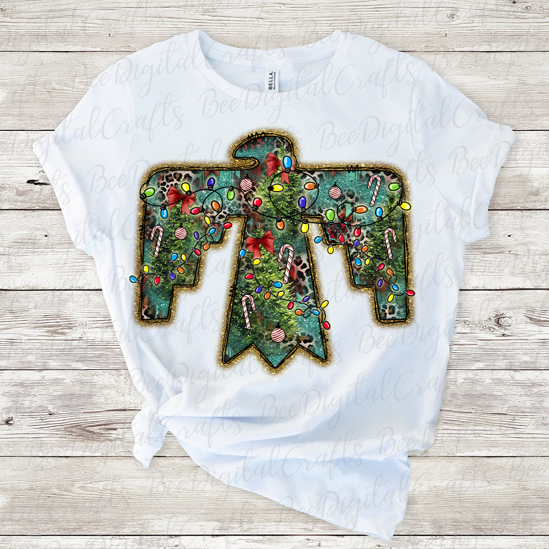 Christmas thunderbird sublimation design