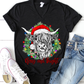 Christmas highland cow Merry and bright sublimation design