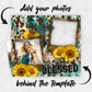 Blessed picture frame western 20 oz skinny tumbler sublimation design