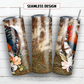 Rise and shine rooster 20 oz skinny tumbler sublimation design