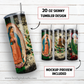 Virgin Mary and San Judas Tadeo 20 oz skinny tumbler sublimation design