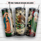 Virgin Mary and San Judas Tadeo 20 oz skinny tumbler sublimation design