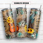 Sweet tea and country music 20 oz skinny tumbler sublimation design