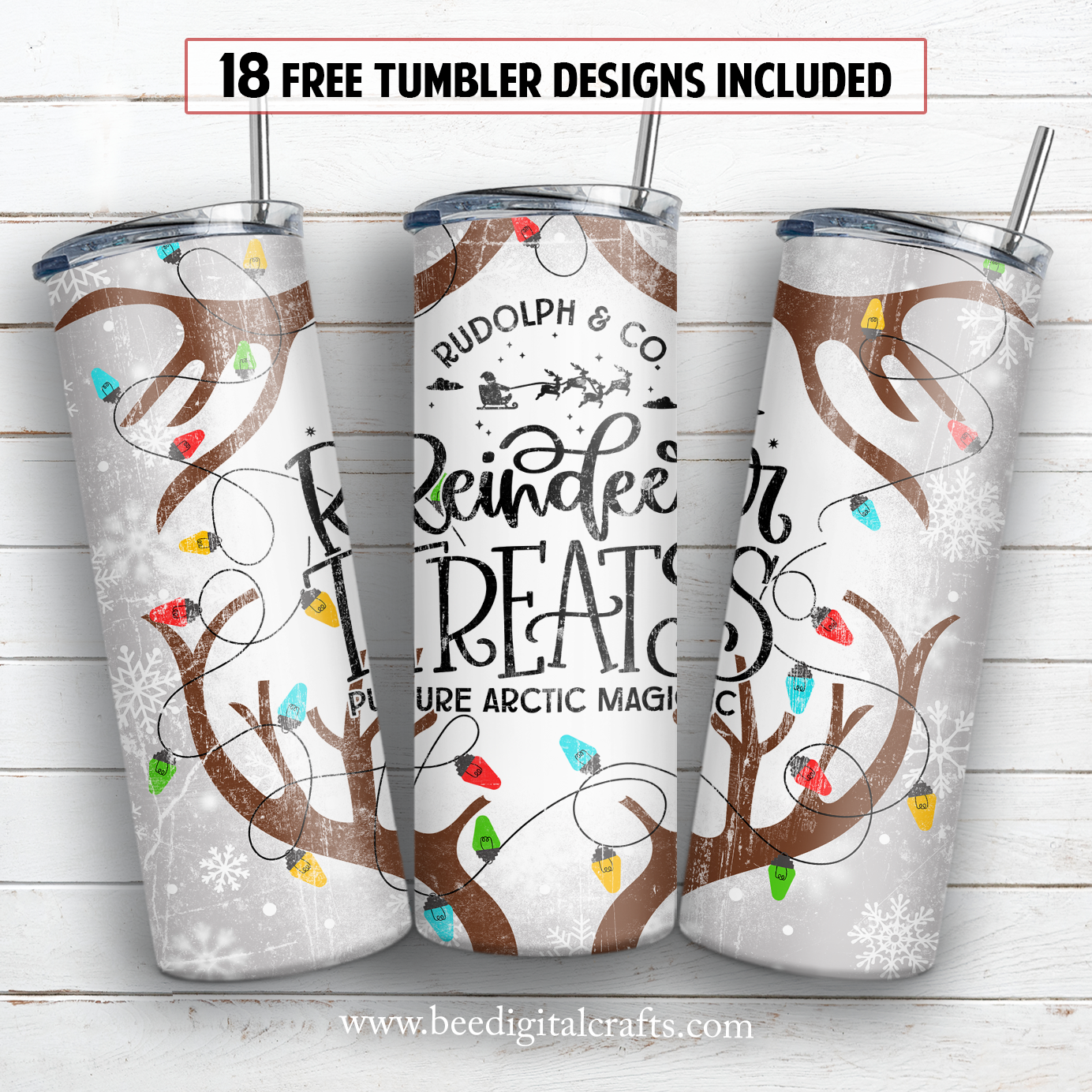 Christmas 20 oz skinny tumbler sublimation design