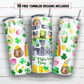 Dead inside but it's St. Patrick's day 20 oz skinny tumbler sublimation design