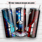 Stained glass American eagle 20 oz skinny tumbler sublimation design