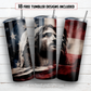 Jesus American flag 20 oz skinny tumbler sublimation design