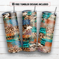 Western brushstroke 20 oz skinny tumbler sublimation design