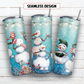 Snowman 20 oz skinny tumbler sublimation design