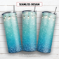 Winter snow glitter 20 oz skinny tumbler sublimation design