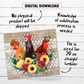 Chicken trio 20 oz skinny tumbler sublimation design