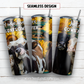 Cows and sunflower 20 oz skinny tumbler sublimation design