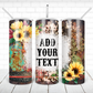 Western blank add text 20 oz skinny tumbler sublimation design