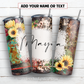 Western blank add text 20 oz skinny tumbler sublimation design