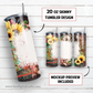 Western blank add text 20 oz skinny tumbler sublimation design