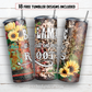 Blame it all on my roots 20 oz skinny tumbler sublimation design