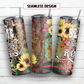 Blame it all on my roots 20 oz skinny tumbler sublimation design