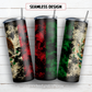 Mexican flag 20 oz skinny tumbler sublimation design