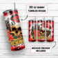 Just a girl who loves Christmas 20 oz skinny tumbler sublimation design