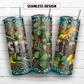 Blessed 20 oz skinny tumbler sublimation design