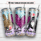 Peace love frenchie 20 oz skinny tumbler sublimation design