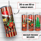 Christmas 20 and 30 oz skinny tumbler sublimation design